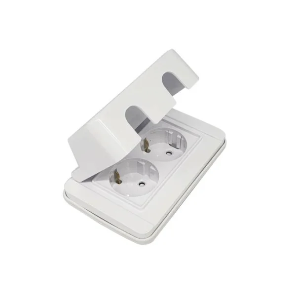 [HYUNDAI ELECTRIC] In - Wall Receptacle HDVN - WA - 4W (2 - Gang Weatherproof)