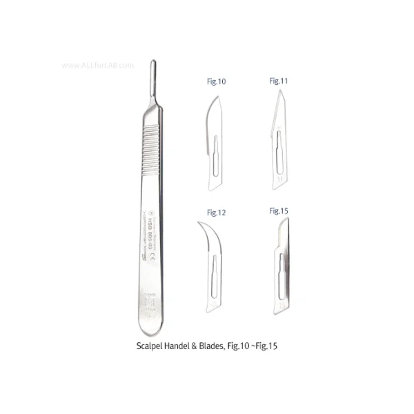[HAMMACHER] Surgical Scalpel Blade (Sterile, Blade 9, L135mm, 100 pcs/ PACK, HA.HSB711.22)