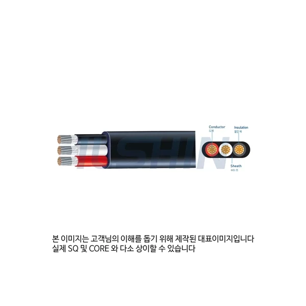 [KWANGIL] PNCT, Synthetic Rubber VCT and other Rubber Cables - Flat Cable VCT - F - 4SQ*4C+1.5SQ*8C