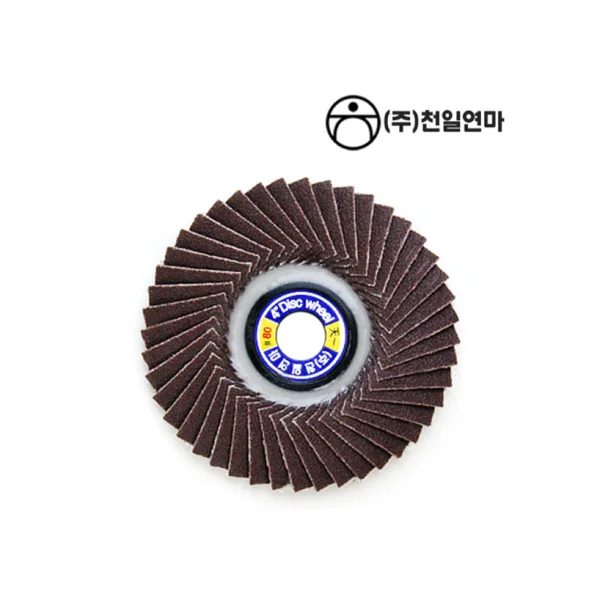 [CHEONIL] 4 - inch Disc Wheel Paper (#120, 100 sheets/ BOX, Flap Disc/ Sanding Disc)