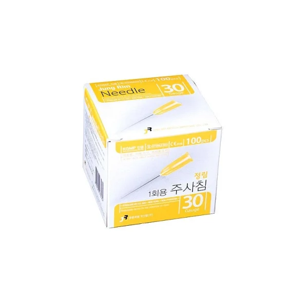 JUNG LIM Disposable Syringe Needle (30G, 1 - 1/ 2 inch, 100 pcs, Needle)