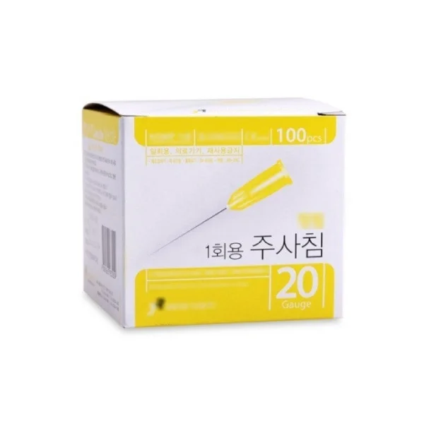 JUNG LIM Disposable Syringe Needle (20G, 1 - 1/ 2 inch, 100 pcs, Needle)