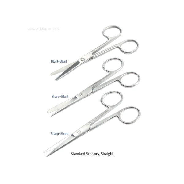 [HAMMACHER] Research Scissors (Sharp - Blunt, Curved, 165mm, HA.HSB093.16)