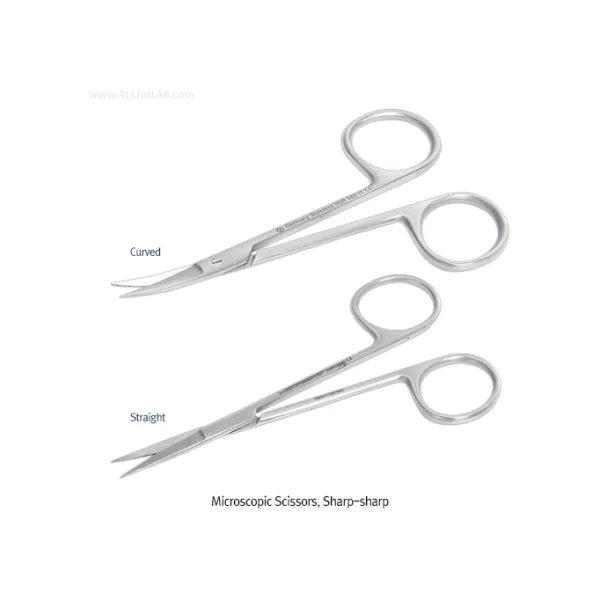 [HAMMACHER] Precision Micro Scissors (Curved, 130mm, HA.HSB943.13)