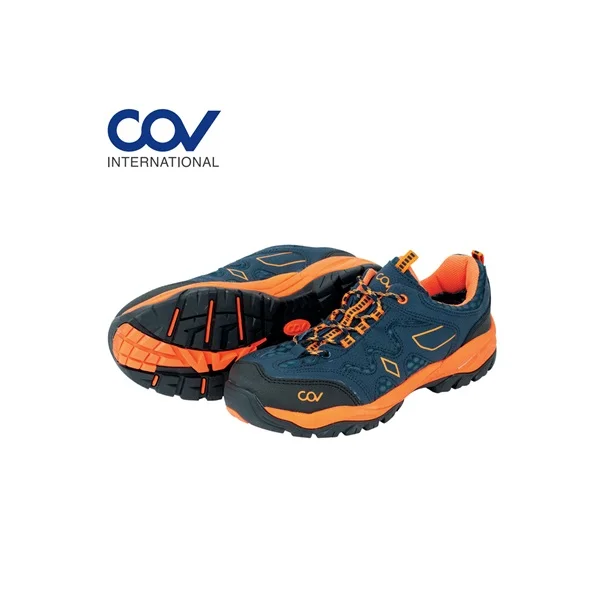 [COV] COV 4 - inch Standard Work Safety Shoes COV - N403 (Navy/ Orange, 245mm, Nanotex)