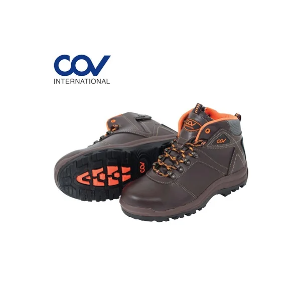 [COV] COV 6 - inch Standard Work Safety Shoes COV - N602 (Brown/ Orange, 245mm, Work Shoes)