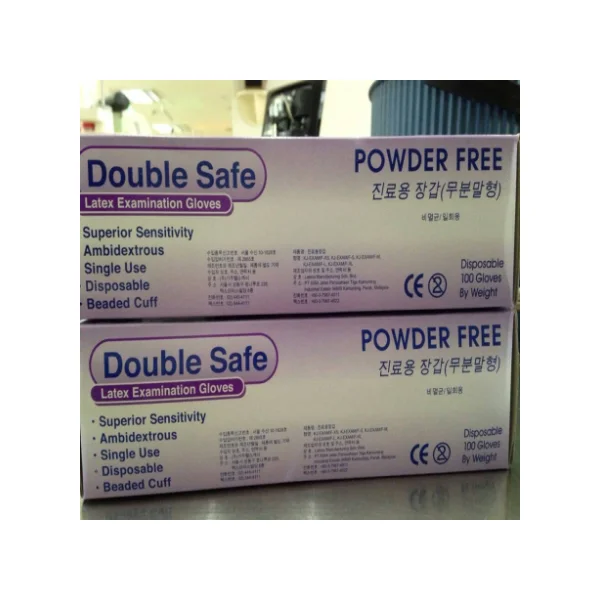 [DOUBLE SAFE] Examination Gloves (S, Dental Gloves/ Non - Sterile/ Powder - Free, 100 pcs/ PACK)