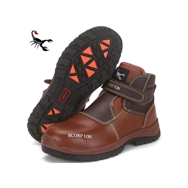 [SCORPION] 6 - inch Safety Shoes JOR - 50 Hamster (280mm, Velcro/ Work Shoes)