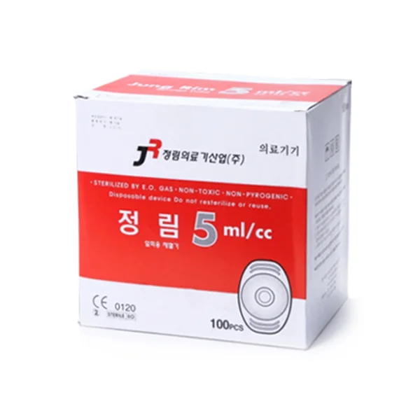[JUNGLIM MEDICAL] Blood Collection Syringe 5cc (21G, 1 - 1/ 4 inch, 100 pcs)