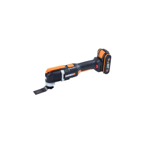 WORX 20V Cordless Multi - Cutter WX696 (1x 2.0Ah Battery+Charger+4pcs Multi - Cutter Blades+Sanding Paper/ Pad)