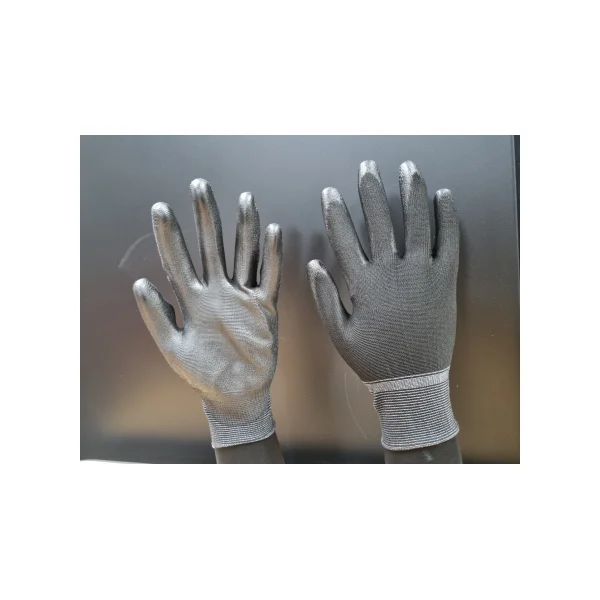A - ONE SAFETY PU Palm Coated Gloves (Black/ L)